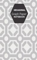 Hexagonal Graph Paper Notebook: Gray And White 1/4 Inches Hexagons Grid Journal 8.5" x 11" 120 Pages