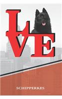 Schipperkes: Dog Love Park Blood Sugar Diet Diary Journal Notebook Book Is 120 Pages 6x9