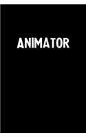 Animator: Blank Lined Notebook Journal Gift Idea