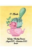 17-Month Bouquet Weekly / Monthly Planner August 2019 - December 2020