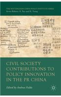 Civil Society Contributions to Policy Innovation in the PR China