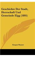 Geschichte Der Stadt, Herrschaft Und Gemeinde Elgg (1895)