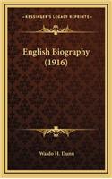 English Biography (1916)