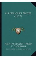 Officer's Notes (1917)