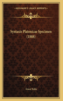 Syntaxis Platonicae Specimen (1888): (Latin)