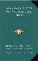 Denkmal Gesetzt Der Vermahlung (1843)