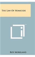 Law Of Homicide