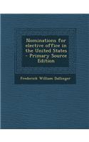 Nominations for Elective Office in the United States