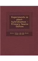 Experiments in Plant-Hybridisation