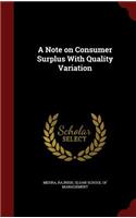 A Note on Consumer Surplus With Quality Variation