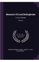 Memoirs Of Lord Bolingbroke