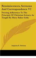 Reminiscences, Sermons And Correspondence V2