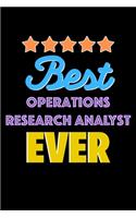 Best Operations Research Analyst Evers Notebook - Operations Research Analyst Funny Gift