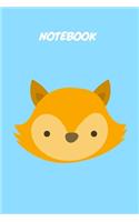 Baby fox kids Notebook [Lined] [6x9] [110 pages]