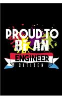 Proud to be an engineer citizen: Hangman Puzzles - Mini Game - Clever Kids - 110 Lined pages - 6 x 9 in - 15.24 x 22.86 cm - Single Player - Funny Great Gift