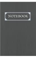Classic notebook dark gray Large