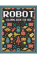 Robot coloring book for kids: A Unique Collection Of Coloring Pages For Kids - 50 Coloring Pages Easy For Beginners