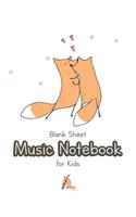 Blank Sheet Music Notebook for Kids