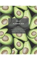 Daily Planner 2020 with Time Schedule, Meal Plan & Mood Tracker, Goals, Tasks, Gratitude
