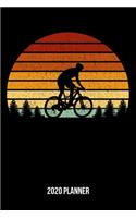 2020 Planner: Vintage Sunset Mountain Biking Weekly & Monthly Planner 2020 - 52 Week Calendar 6 x 9 Organizer - Gift For Mountain Bikers And Cyclists