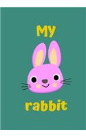 My Rabbit: A Childrens Notebook Done in a Flash Card Style So While Your Children Learn to Draw and Write They Also Can Learn to Read.