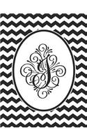Monogram J 2018-2019 Coloring Academic Planner: Coloring Book Monthly and Weekly Black Chevron Student Calendar Planner 13 Months