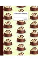 Truffles Composition Notebook: College Ruled Book for School and Work, Journaling and Writing Notes for Students and Cooking Teachers, for Pastry Chefs and Pâtissiers