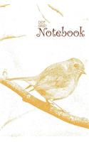 Dot Grid Notebook: Robin Design - Dotted Pages, 100 pages (50 sheets), 6" x 9"