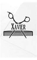 Xavier: Barber Hairdresser Personalized Name Notebook Journal Diary Sketchbook with 120 Lined Pages 6x9