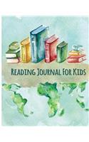 Reading Journal For Kids: Reading Log for Young Book Lovers & Spacious Record 8x10" 115 Pages