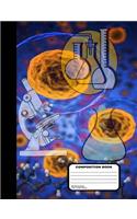 Chemistry Lab Unruled Composition Notebook 200 Blank Journal Pages