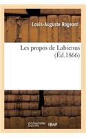 Les Propos de Labienus Précédée de l'Histoire d'Une Brochure