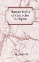 Human traits of character in rhyme