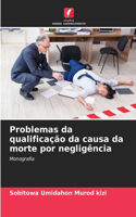 Problemas da qualificação da causa da morte por negligência