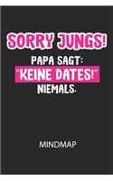 Sorry Jungs! Papa sagt: "Keine Dates!" NIEMALS. - Mindmap: Arbeitsbuch, um kreative Aufgaben oder Problemstellungen zu lösen.