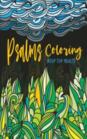 Psalms Coloring Book for Adults: Line Drawings with Inspiring Scripture Verses from the Bible - Crafted with Variety of Styles & Coloring Difficulties for Christians - Large Size Hi