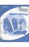 High-Performance Writing Beginning Level, Report Writing: (DODDS WRITING PROGRAM)