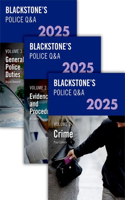 Blackstone's Police Q&A's 2025 Three Volume Set