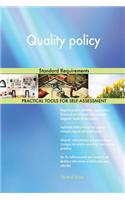 Quality Policy Standard Requirements