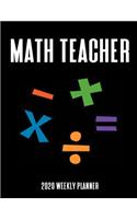 Math Teacher 2020 Weekly Planner