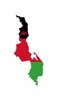 The Flag of Malawi Overlaid on The Map of the Nation Journal