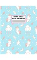 Blank Sheet Music Notebook