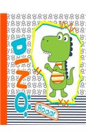 Dino roaar: Little Dinosaur Primary Composition Notebook Grades K-2 Story Journal: Picture Space And Dashed Midline Kindergarten to Early Childhood 110 Story Pa(1 Little Dinosaur)