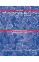Student Solutions Manual to accompany Functions Modeling Change