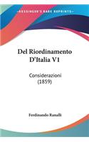 Del Riordinamento D'Italia V1