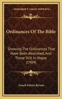 Ordinances of the Bible