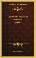De Elementis Empedoclis Dissertatio (1805)