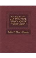 Fitz-Hugh St. Clair: The South Carolina Rebel Boy: Or, It Is No Crime to Be Born a Gentleman