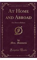 At Home and Abroad