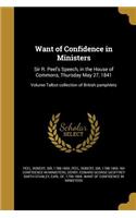 Want of Confidence in Ministers